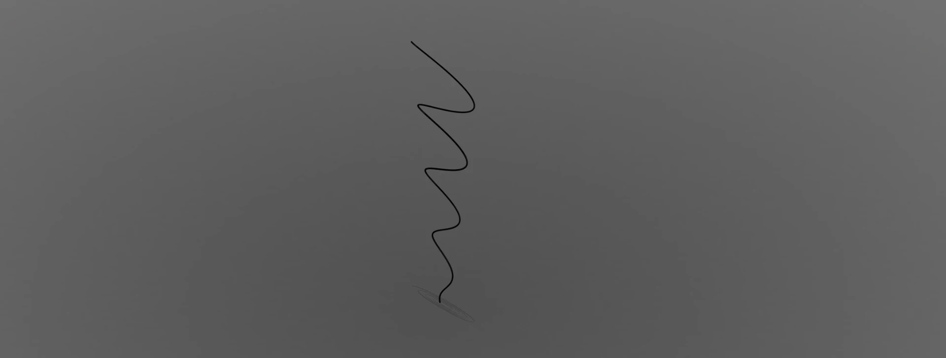 Digital freeform tube centerline spline developed from the artist's concept geometry